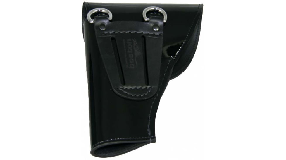 Boston Leather Clarino Leather Flap Holster, Glock 19/21/22/23, Sig Sauer P226, Gold Snap, 5030-2-GLD