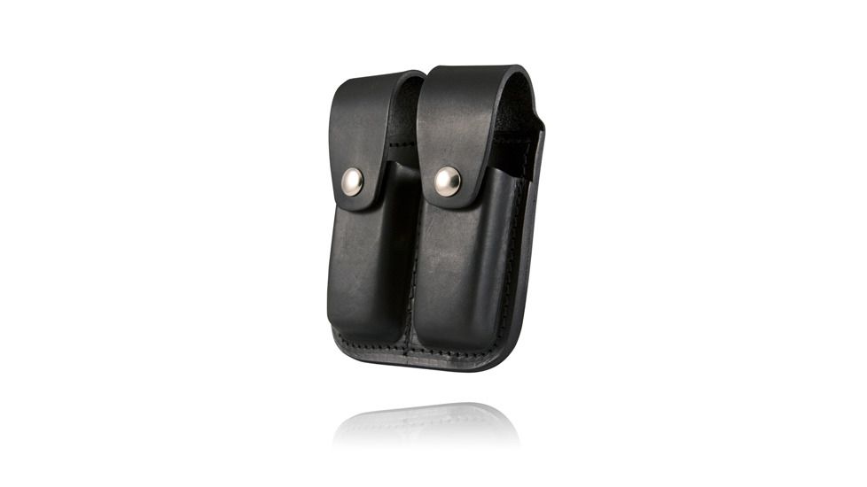 Boston Leather Clip Pouch. Double.velcro Clos - 5602V-1