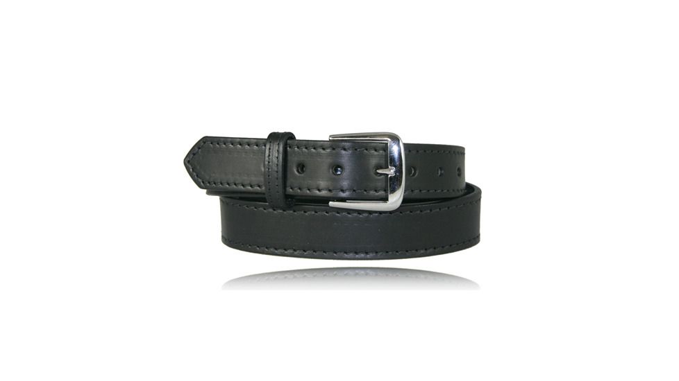 Boston Leather Dress Belt W/ Stitched Edge 1.5inch Wide - 6582ST-1-24