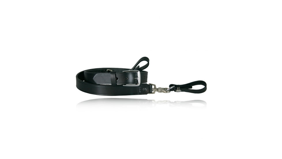 Boston Leather Sam Browne Shoulder Strap D-Rings Included, Black, Extra Small, 6511-1-XS