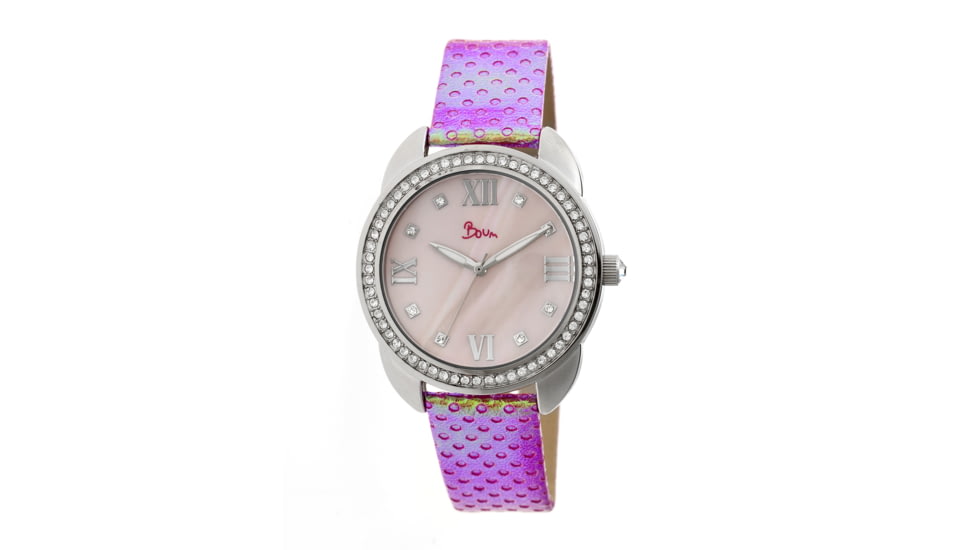 Boum BM2704 Forte Ladies Watch, 40mm, Multicolor Strap, Light Pink Dial BOUBM2704
