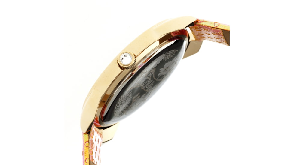 Boum BM2702 Forte Ladies Watch, 40mm, Multicolor Strap, Orange Dial BOUBM2702