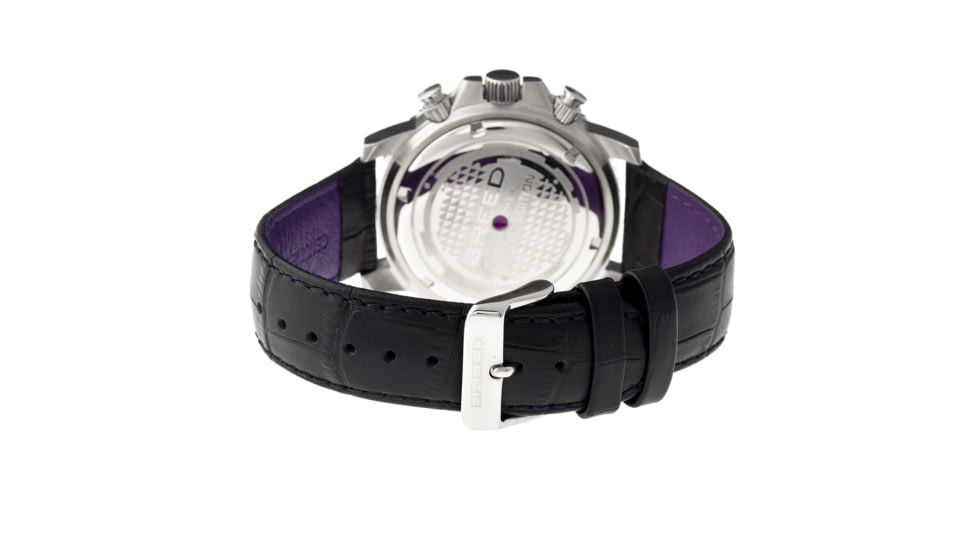 Boum Breed 6702 Von Marcus Mens Watch, 44mm, Black Strap, Oynx Dial BRD6702