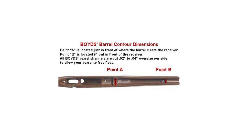 Boyds Hardwood Gunstocks Pro Varmint Winchester XPR Long Action Factory Barrel Channel, Black Textured 50C06241G203
