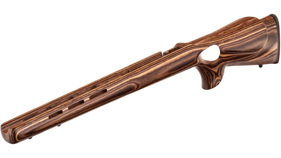 Boyds Hardwood Gunstocks Rimfire Varmint Thumbhole Savage 93E MKII Bull Barrel Channel Stock Nutmeg Laminate Finished, 437261Y1C111