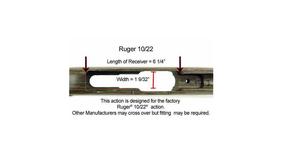 Boyds Hardwood Gunstocks Barracuda Ruger 10/22 Any Barrel Channel, Forest Camo, 3Z2682322110