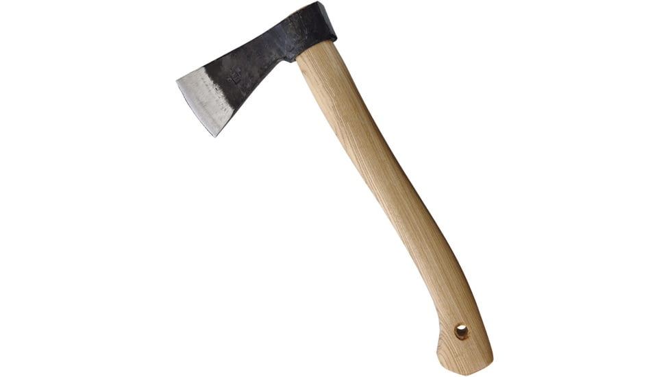 BR Rinaldi America Axe Tight, 15in Overall, 6.5in Natural Finish Spring Steel Axe Head w/ 2.75in Cutting Edge, Wood Handle, 400g Axe Head, 309N00S38