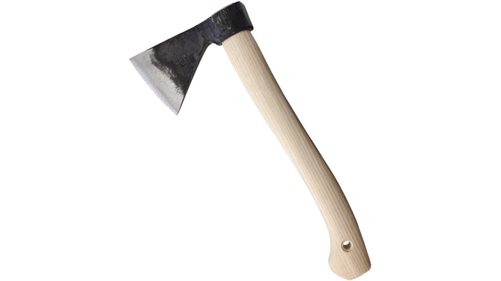BR Rinaldi 400g Lavagna Axe, 15in Overall, 6.5in Natural Finish Spring Steel Axe Head w/ 4in Cutting Edge, Wood Handle, 400g Axe Head, 305N00S38