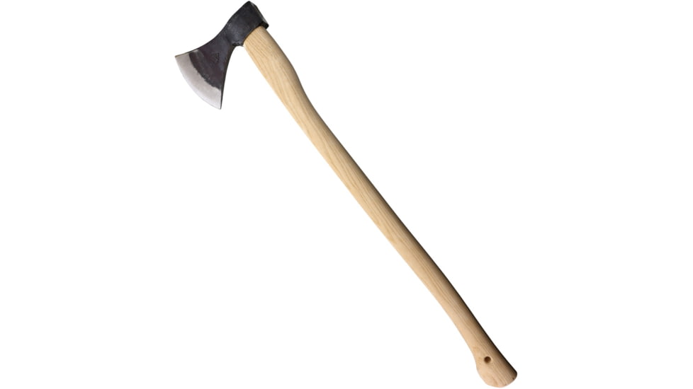 BR Rinaldi 700g 30in Trento Axe, 7.5in Natural Finish Spring Steel Axe Head w/ 6in Cutting Edge, Wood Handle, 700g Axe Head, 307N2S