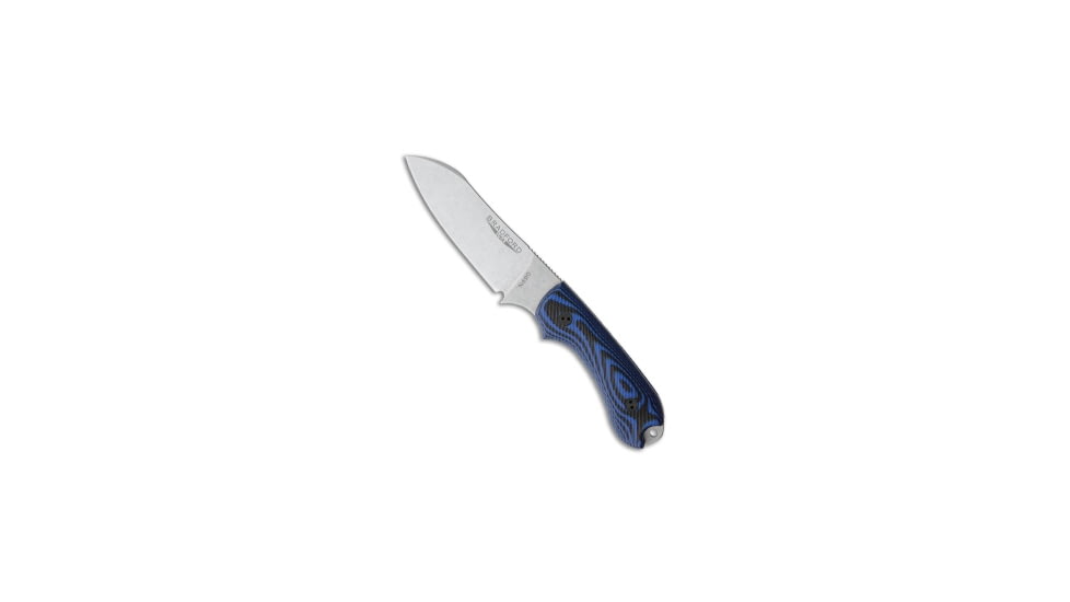 Bradford Bradford Knives Guardian3 Fixed Blade 3D Black/Blue G-10 Sheepsfoot/N690/SW, Black/Blue, Bohler N690, adult, BHQ-113694