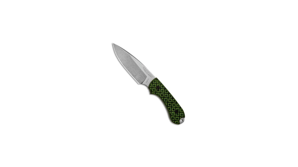 Bradford Bradford Knives Guardian3 Knife Toxic Green/Black G-10 3.5" False Edge/N690/SW, Green, Bohler N690, adult, BHQ-75269