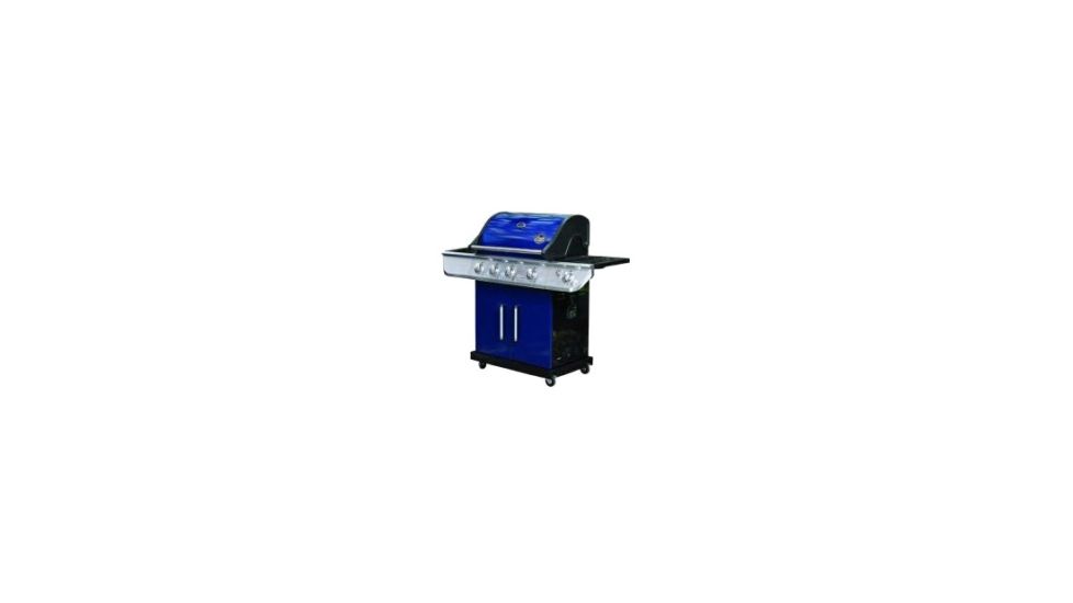 Bradley Smoker 4-Burner Gas Grill w/Sear Burner BG40402BLU