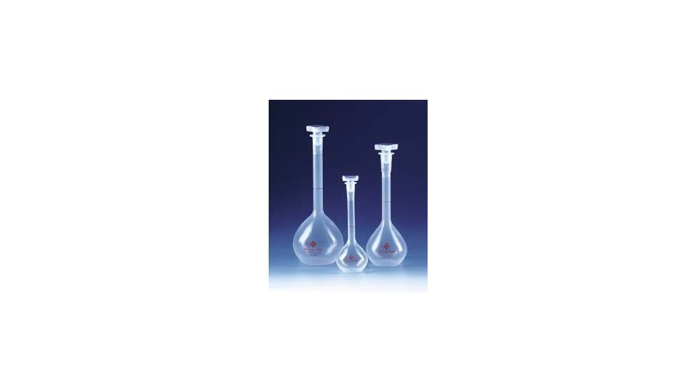 BrandTech Volumetric Flasks with [SJ] Stoppers, Class A and Class B, BrandTech V67204 Class A Flasks, Pmp