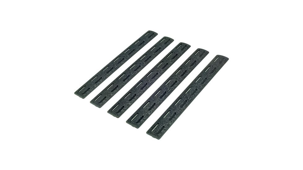 Bravo Company Mfg MLOK 5.5 Inch MCMR Rail Panel Kit, Pack of 5, Black, 5.5 Inch, BCM-MCMR-RP-BLK-5