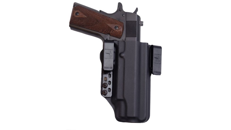 Bravo Concealment IWB Torsion 2.0 Holster, 1911 Wilson Combat 5in rail .45acp, 1.50in Belt Clips, Black, Small, 850007014599