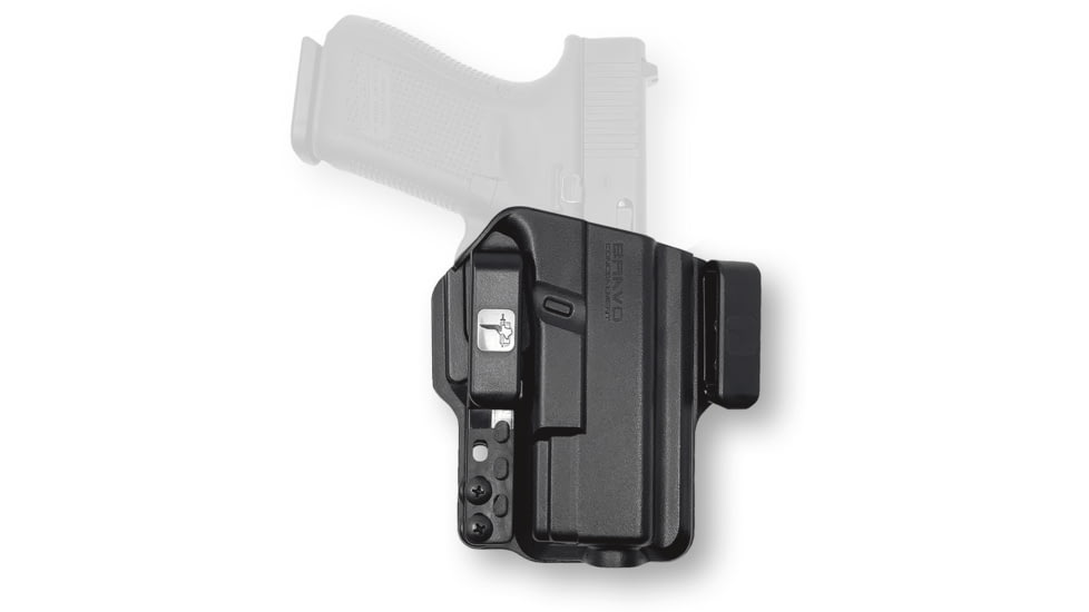 Bravo Concealment IWB Torsion 3.0 Holster, Glock 19, 23, 32, 19X, 19 MOS, 45, Gen 3-5, Right Hand, 1.50in Belt Clips, Black, Small, 850007014674