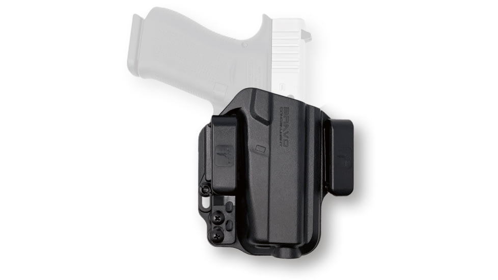 Bravo Concealment IWB Torsion 3.0 Holster, Glock 43, Right Hand, 1.50in Belt Clips, Black, Small, 850007014728