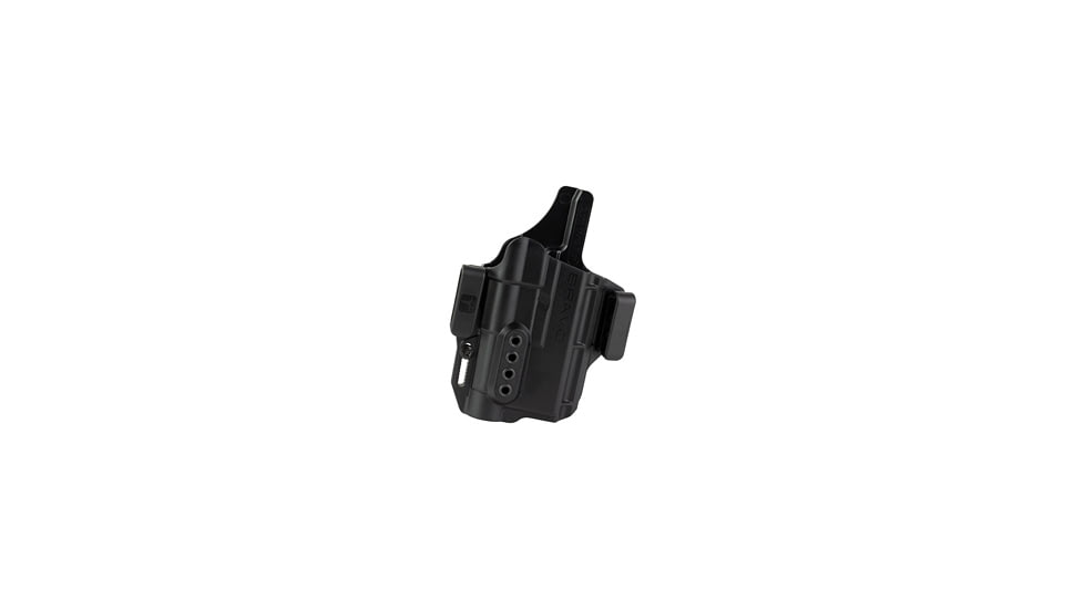 Bravo Concealment IWB Torsion Light Bearing Holster W/ Waistband Clips, Glock 19, 19X, 23, 32, 45 W/Streamlight TLR-1, Right Hand, Polymer, Black, BC40-1004