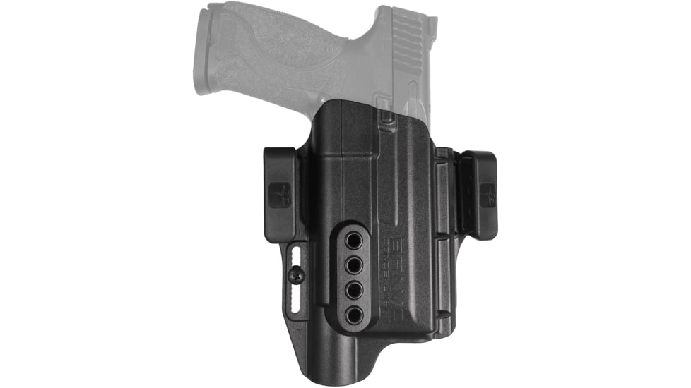Bravo Concealment IWB Torsion Light Bearing Holster W/ Waistband Clips, S&W M&P 2.0 9/40 Full Size W/SureFire X300, Right Hand, Polymer, Black, BC40-1008