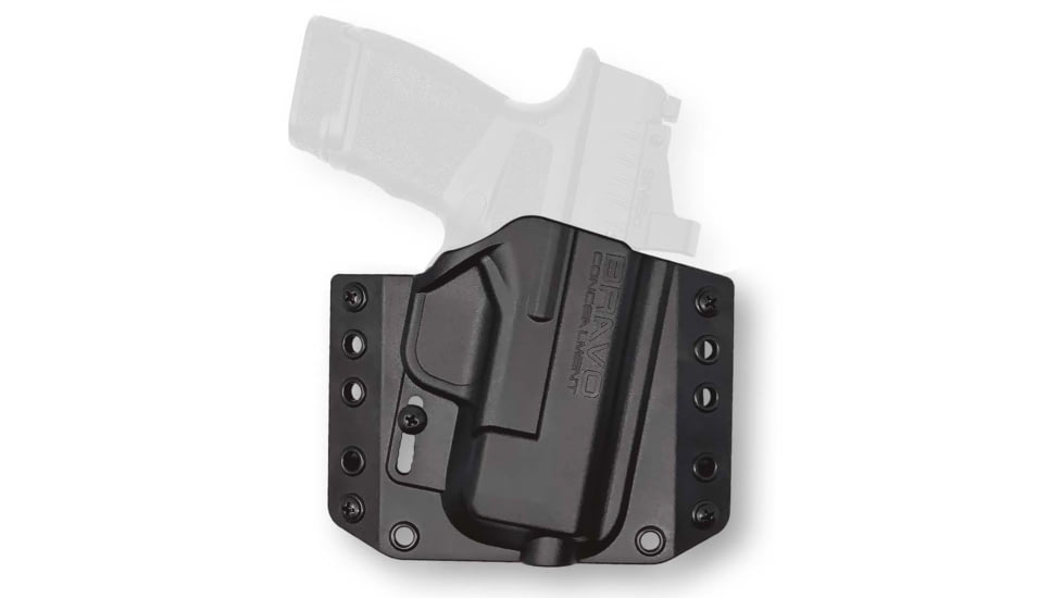 Bravo Concealment OWB BCA 3.0 Holster, Springfield Hellcat 9mm, Right, Polymer, Black, Small, 850021501167