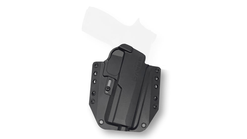 Bravo Concealment OWB BCA Holster W/ 1.5 in Belt Loops, Sig Sauer P320 Full Size, Right Hand, Polymer, Black, BC10-1009