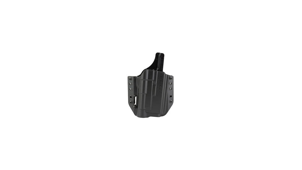 Bravo Concealment OWB BCA Light Bearing Holster W/1.5 in Belt Loops, Glock 17, 22, 31, 47 W/Steamlight TLR-1, Right Hand, Polymer, Black, BC30-1004