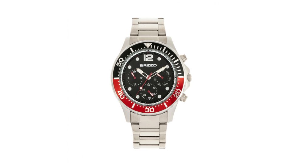 Breed Pegasus Watch - Men's, Red/Silver, BRD8104