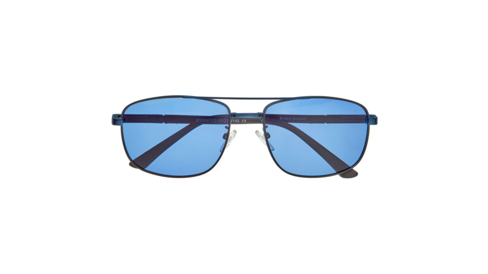 Breed Gotham Polarized Sunglasses - Mens, Navy Frame, Blue Lens, Navy/Blue, One Size, BSG067C5