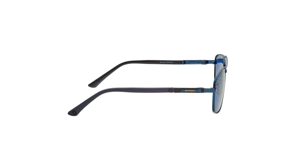 Breed Gotham Polarized Sunglasses - Mens, Navy Frame, Blue Lens, Navy/Blue, One Size, BSG067C5