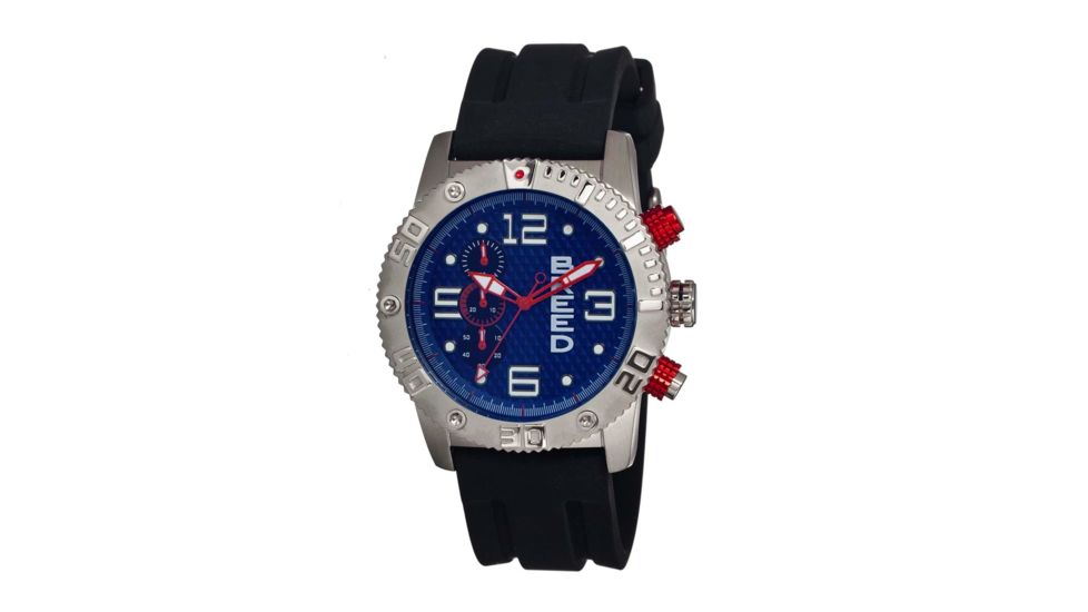Breed Grand Prix Chronograph Mens Watch, Blue Dial, 45mm Case Diameter BRD3902