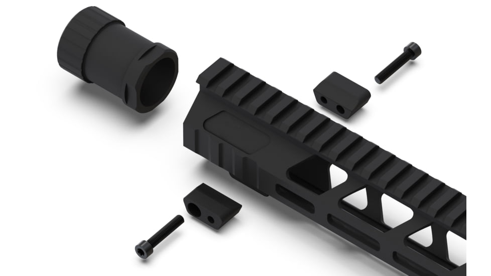 Breek Arms 11.7 Builders Series RAW AR-15 M-LOK Handguard, White, UNB1514-W