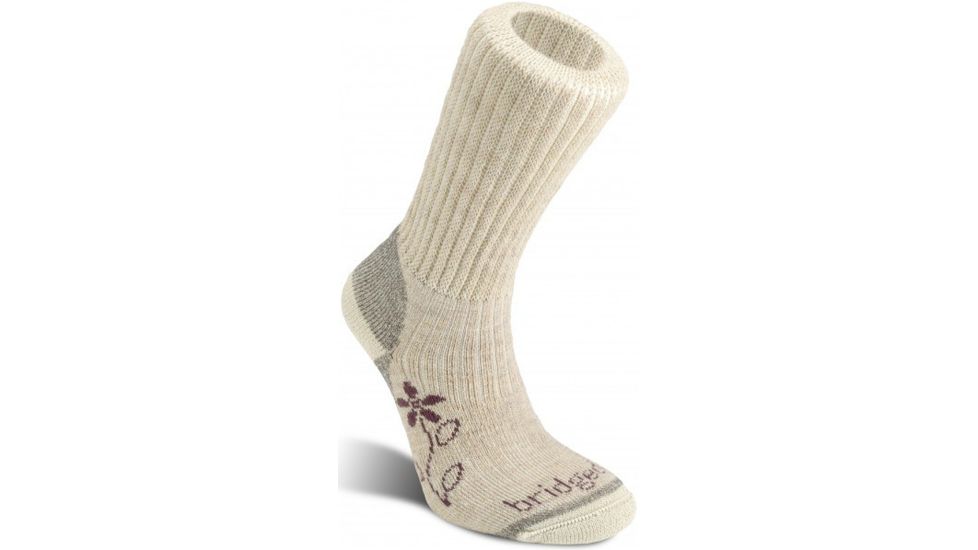 Bridgedale MerinoFusion Trekker Medium Crew Sock - Women's-Natural-Small