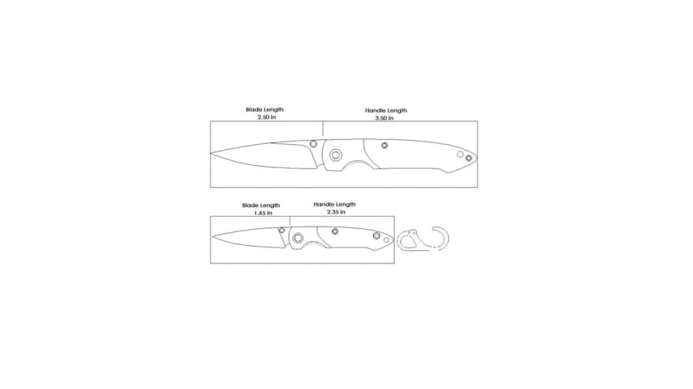 Brighten Blades Floyd Keychain Not So Heavy Metal Knife, 1.625in, 8Cr13MoV Stainless Steel, Drop Point, BB-133