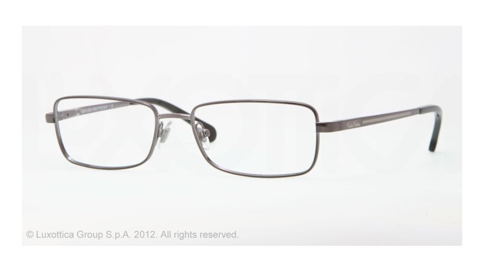 Brooks Brothers BB 1012 BB1012 Progressive Prescription Eyeglasses 1150-54 - Gunmetal Frame, Demo Lens Lenses
