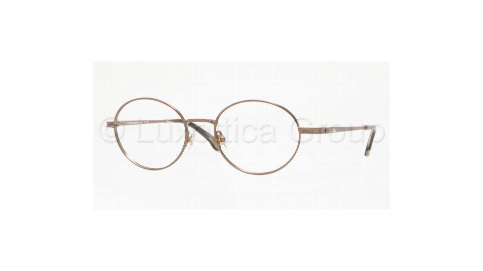 Brooks Brothers BB483 Progressive Eyeglasses, Light Brown Frame / 49 mm Prescription Lenses, 1551 4919