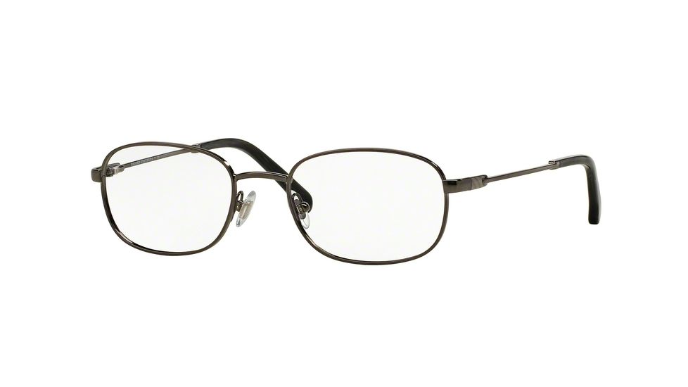 Brooks Brothers BB1014 BB1014 Single Vision Prescription Eyeglasses 1567-50 - Gunmetal Frame, Demo Lens Lenses
