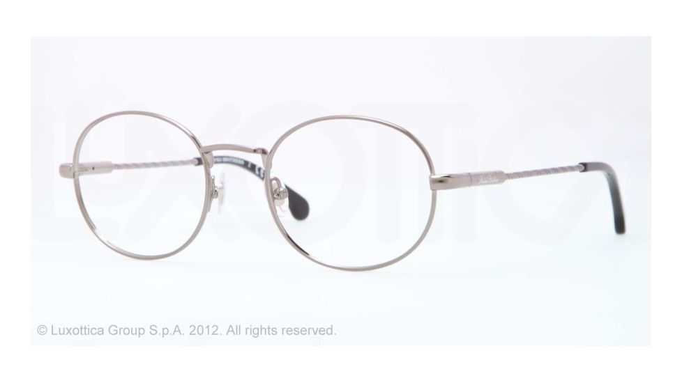 Brooks Brothers BB1018 Single Vision Prescription Eyeglasses 1507-47 - Gunmetal Frame, Demo Lens Lenses