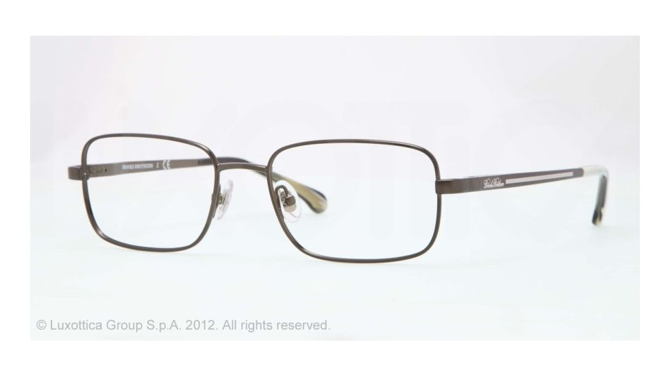 Brooks Brothers BB1019 Single Vision Prescription Eyeglasses 1616-51 - Olive Frame, Demo Lens Lenses