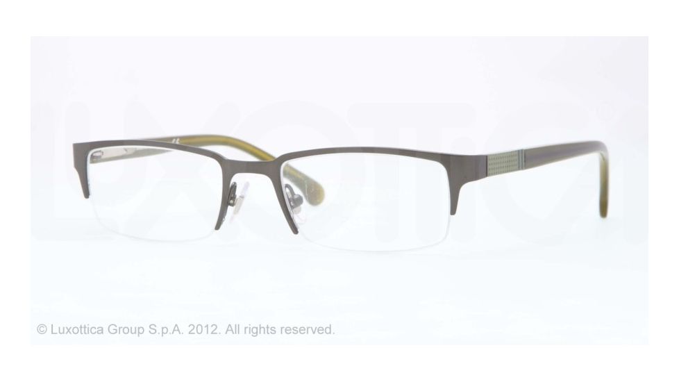 Brooks Brothers BB1020 Single Vision Prescription Eyeglasses 1616-46 - Olive Frame