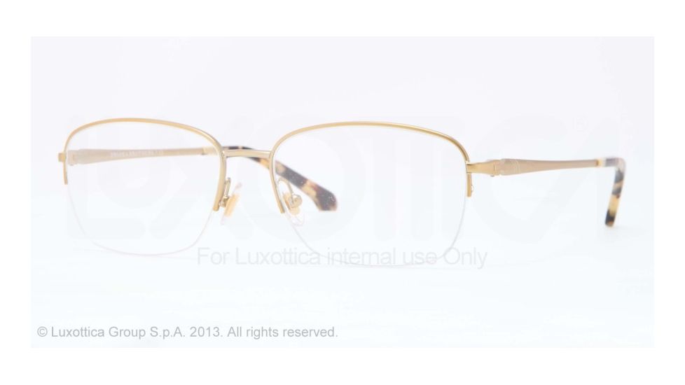 Brooks Brothers BB1022 Bifocal Prescription Eyeglasses 1640-54 - Brushed Gold Frame