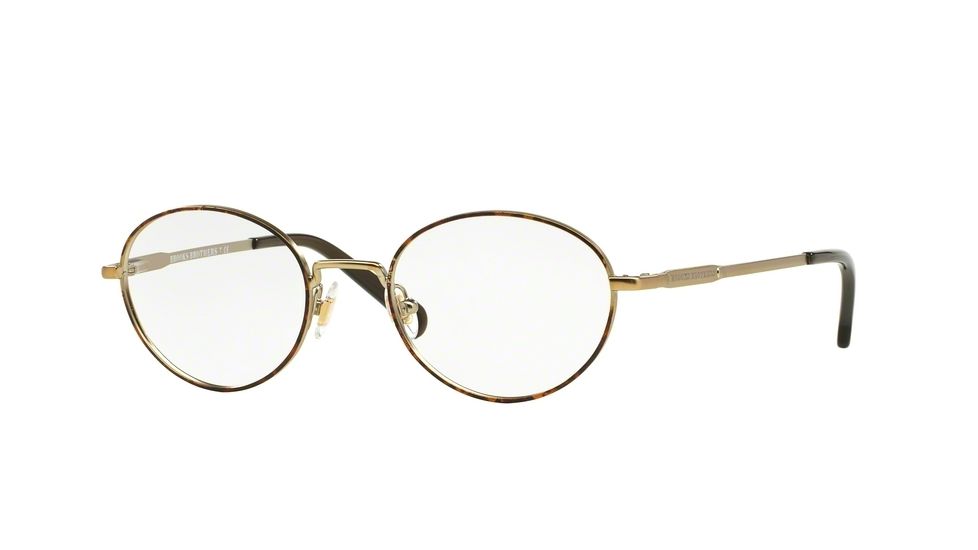 Brooks Brothers BB1032 Progressive Prescription Eyeglasses 1659-50 - Matte Gold/Blonde Tort Frame