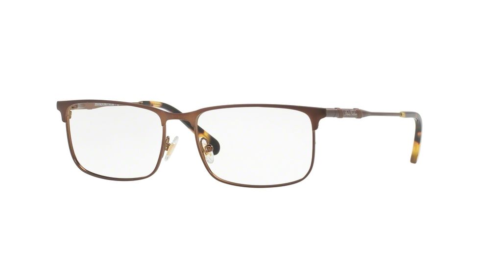 Brooks Brothers BB1046 Progressive Prescription Eyeglasses 1207-53 - Dark Brown Frame