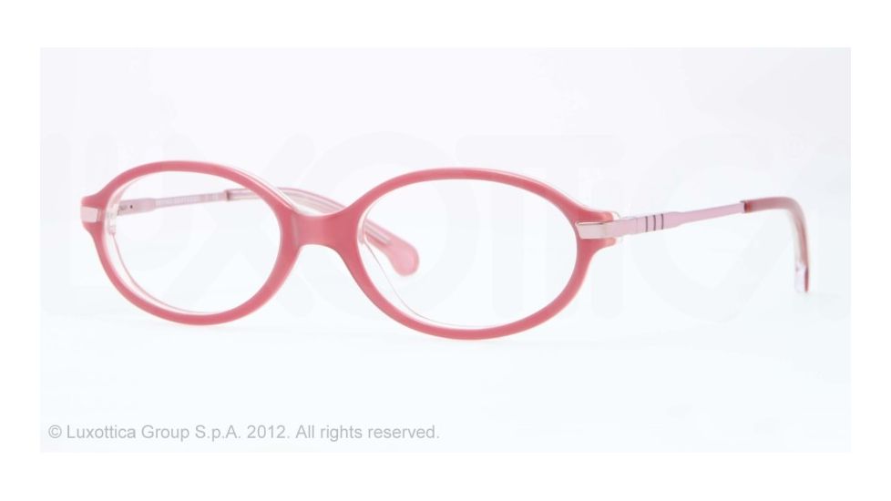 Brooks Brothers BB2016 Progressive Prescription Eyeglasses 6068-47 - Dark Oink/transluscent Pink Frame