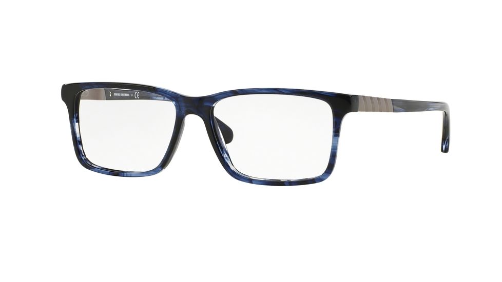 Brooks Brothers BB2026 Progressive Prescription Eyeglasses 6088-53 - Blue Marble Frame