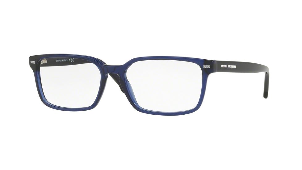 Brooks Brothers BB2040 Bifocal Prescription Eyeglasses 6134-57 - Navy Translucent Frame