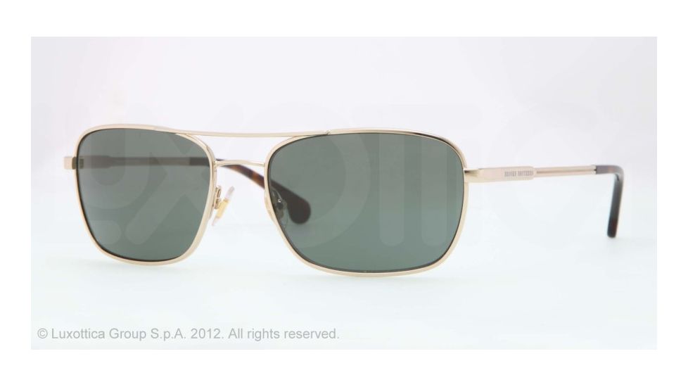 Brooks Brothers BB4016 Single Vision Prescription Sunglasses BB4016-152671-56 - Lens Diameter 56 mm, Lens Diameter 56 mm, Frame Color Gold