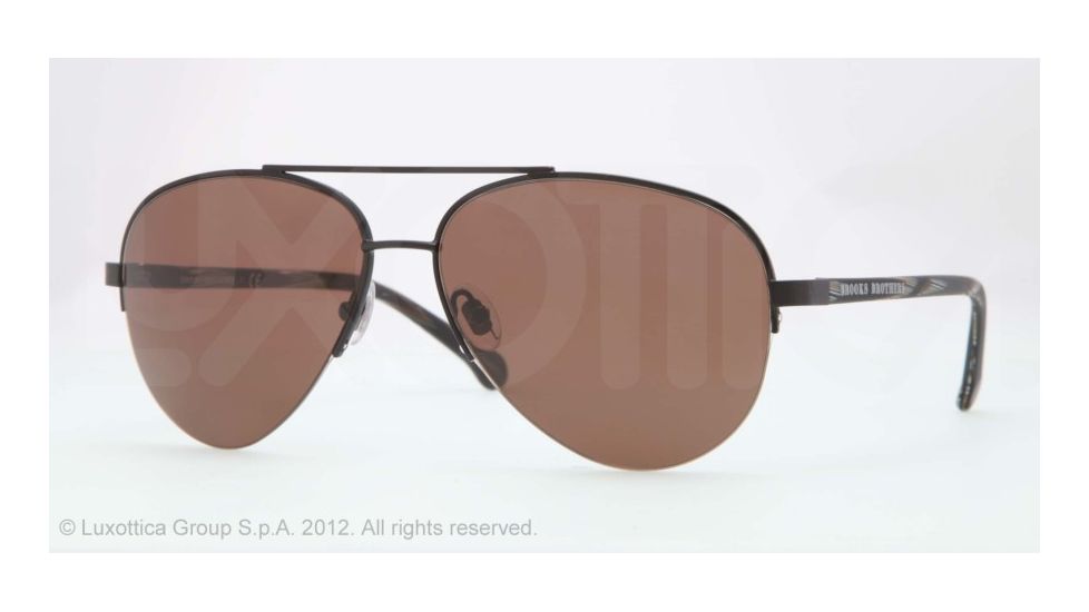 Brooks Brothers BB4018 Progressive Prescription Sunglasses BB4018-150273-59 - Lens Diameter 59 mm, Frame Color Satin Black