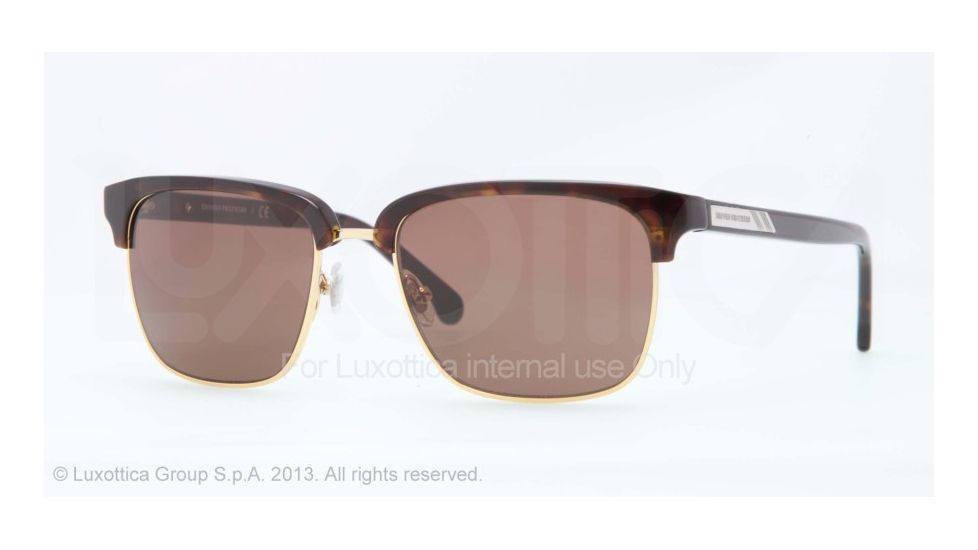 Brooks Brothers BB4021 Sunglasses 600173-53 - Tortoise Frame, Brown Solid Lenses