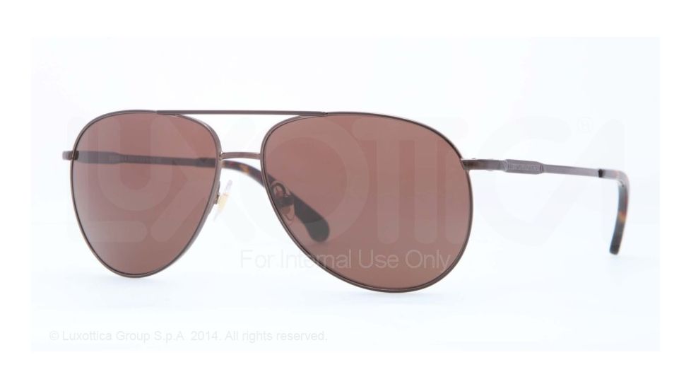 Brooks Brothers BB4025 Sunglasses 164273-58 - Brushed Brown Frame, Brown Solid Lenses