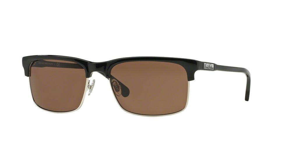 Brooks Brothers BB4026 Single Vision Prescription Sunglasses BB4026-600073-57 - Lens Diameter 57 mm, Frame Color Black